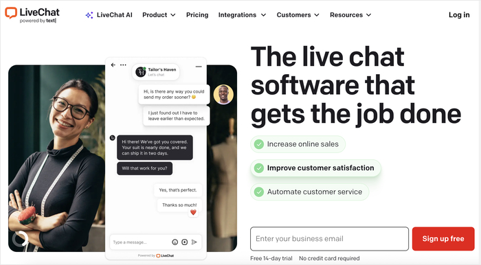 livechat tool to add click-to-chat to site