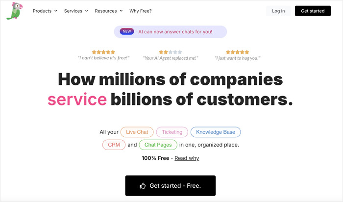 tawk to free live chat tool