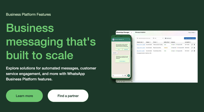 whatsapp for business platforms