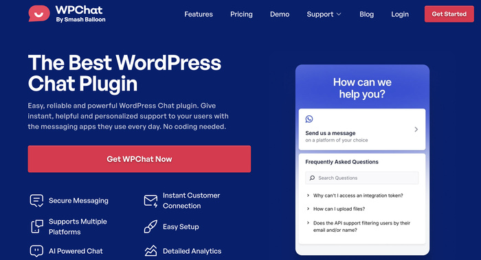 wpchat plugin homepage
