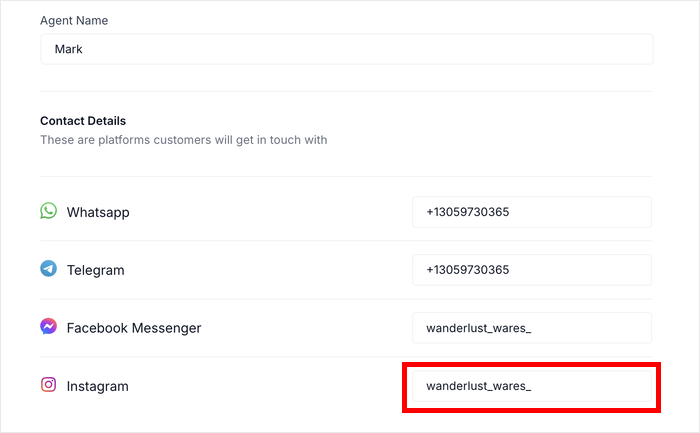 connect your instagram to chat assistant