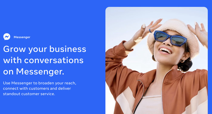 facebook messenger promotion page