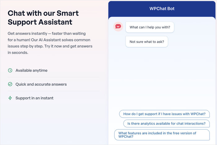 ai support assistant for wpchat