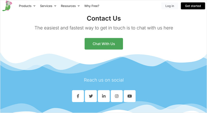 contact us page for tawk to