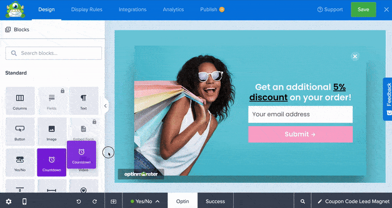 optinmonster easy builder