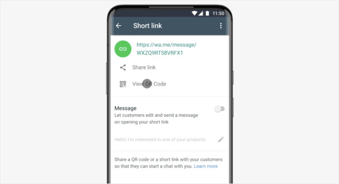 whatsapp generate qr for your business