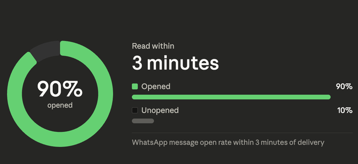 whatsapp open stats example