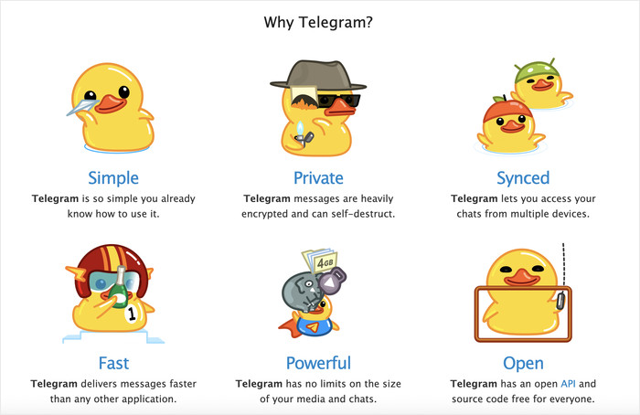 telegram privacy as a feature