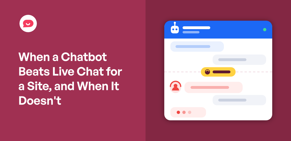 When a Chatbot Beats Live Chat for a Site, and When It Doesn’t