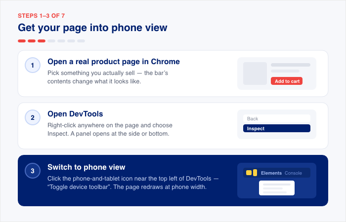 check how your page looks on mobile